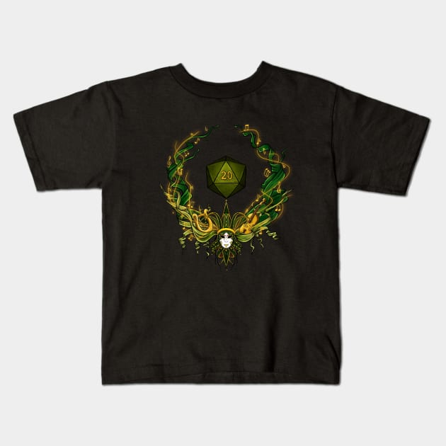 DnD bard symbol green Kids T-Shirt by Avalon